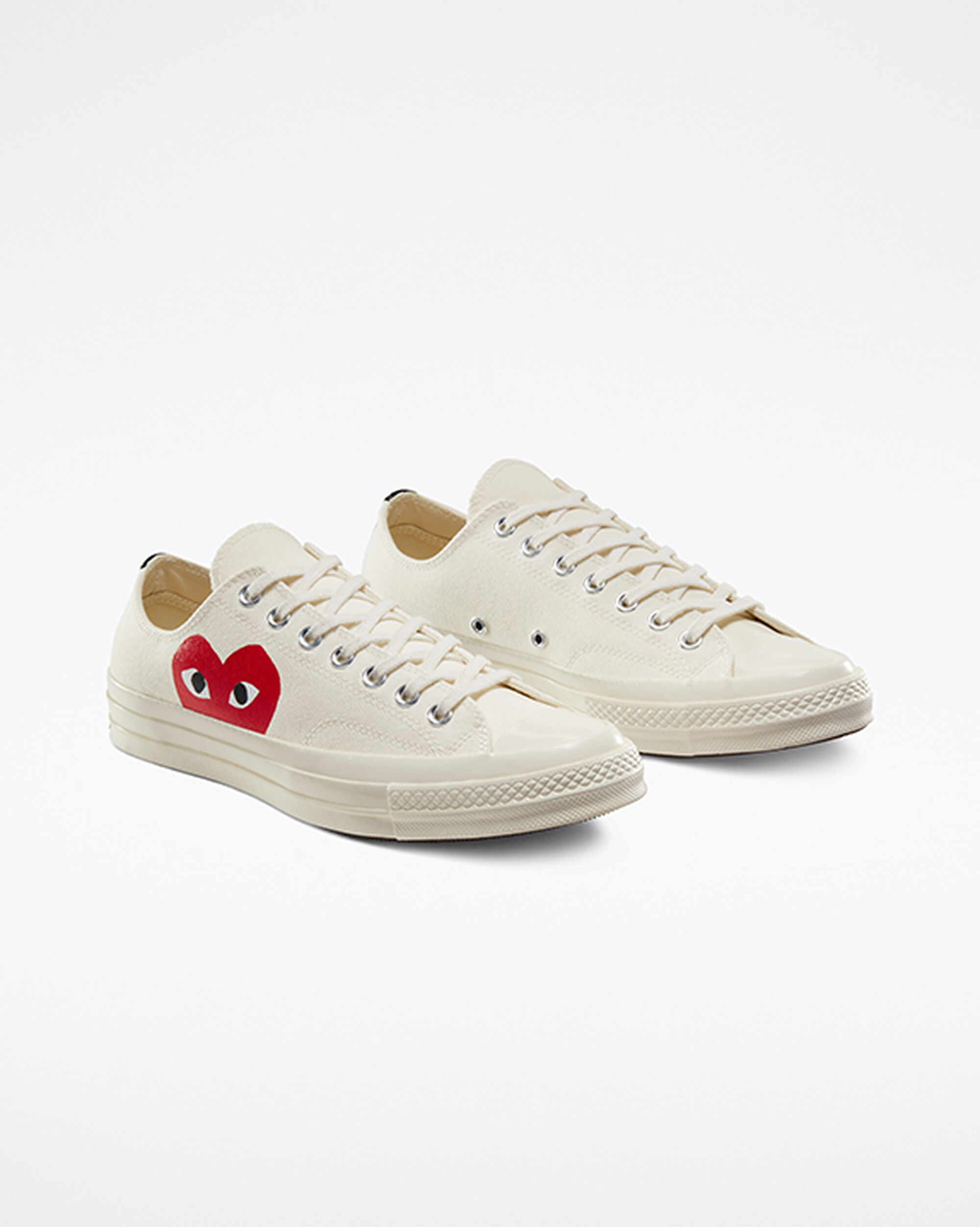 Converse x Comme des Garçons PLAY Chuck 70 Férfi Tornacipő Fehér/Piros | HU85913