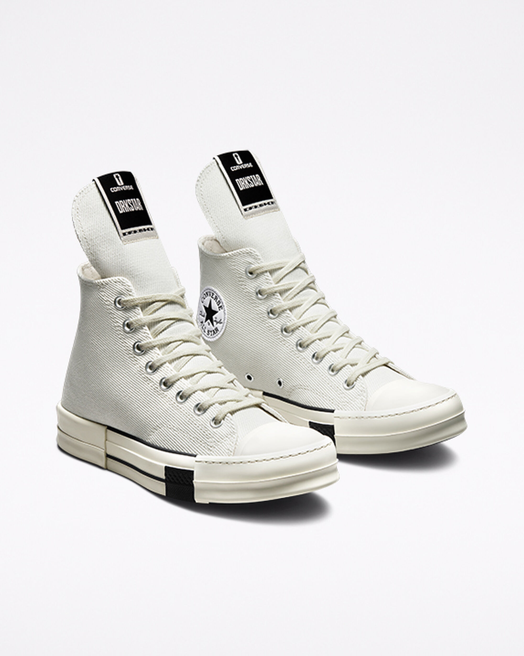 Converse x DRKSHDW DRKSTAR Chuck 70 Férfi Magasszárú Cipő Fehér/Fekete | HU10938