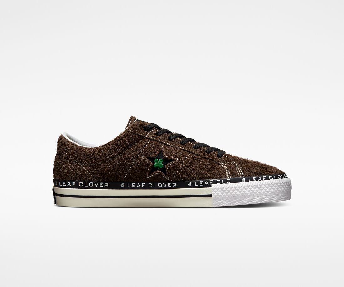 Converse x Patta Four-Leaf Clover One Star Pro Női Tornacipő Olivazöld/Fehér | HU14275