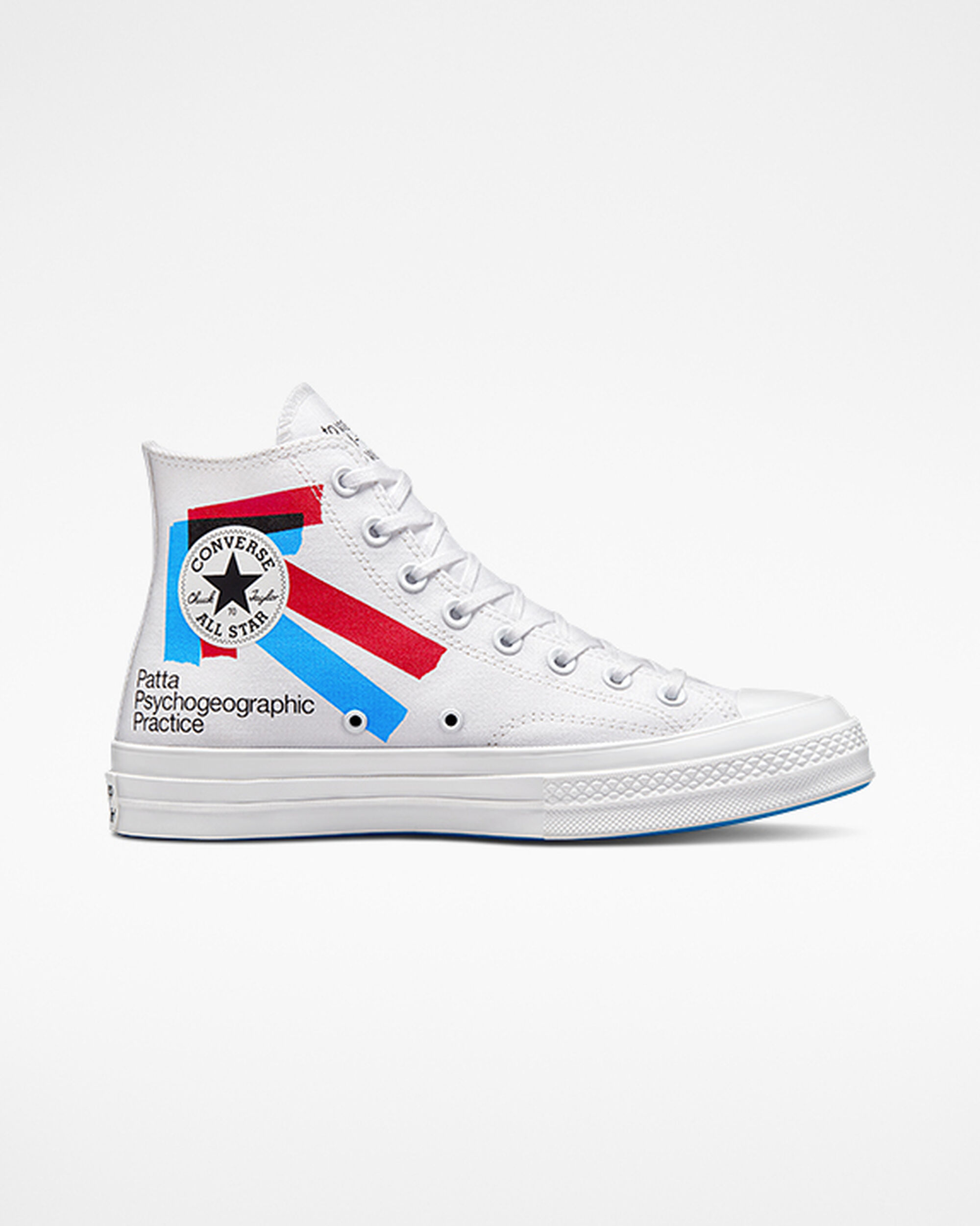 Converse x Patta x Experimental Jetset Chuck 70 Női Magasszárú Cipő Fehér/Piros/Kék | HU45208