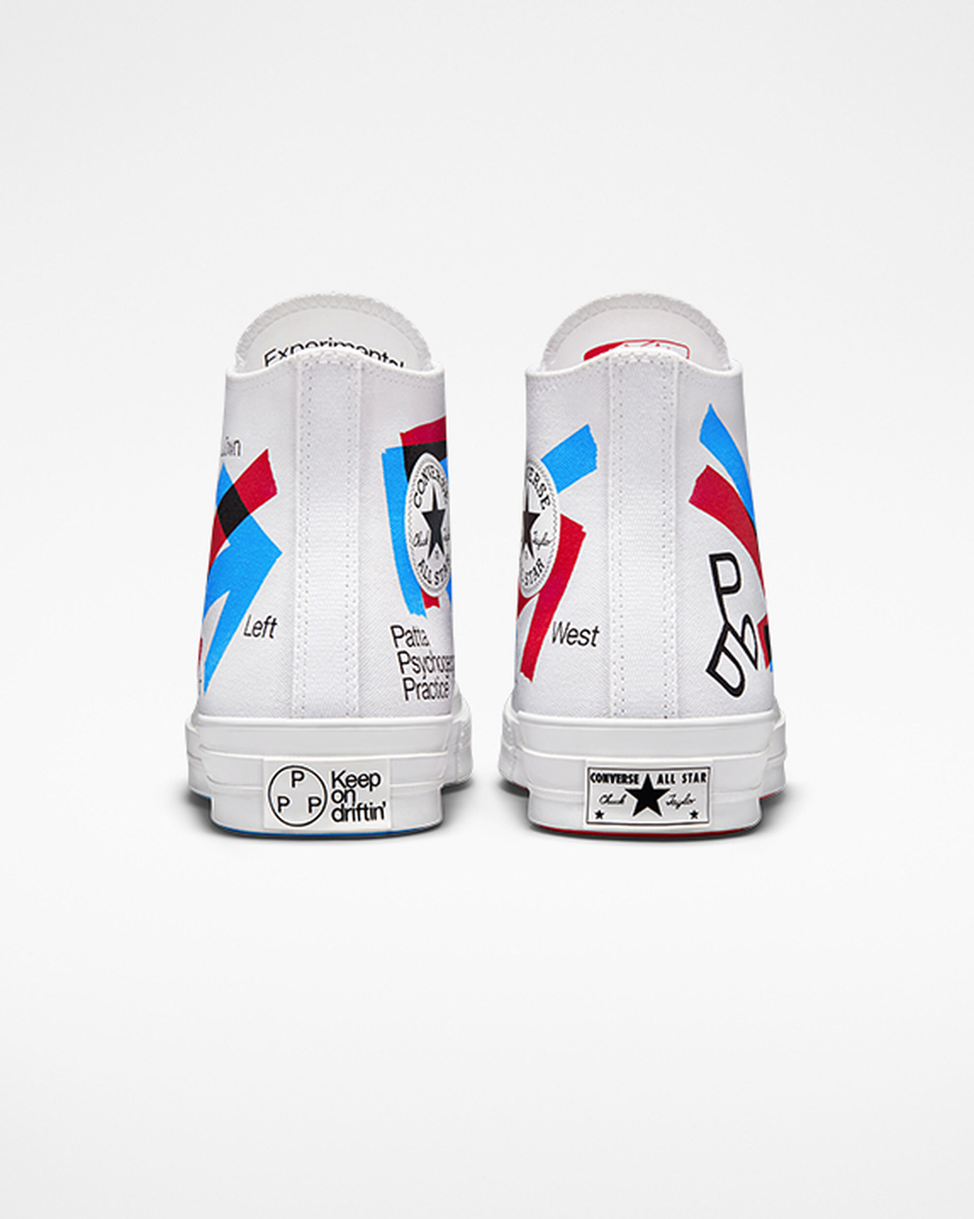 Converse x Patta x Experimental Jetset Chuck 70 Férfi Magasszárú Cipő Fehér/Piros/Kék | HU85079