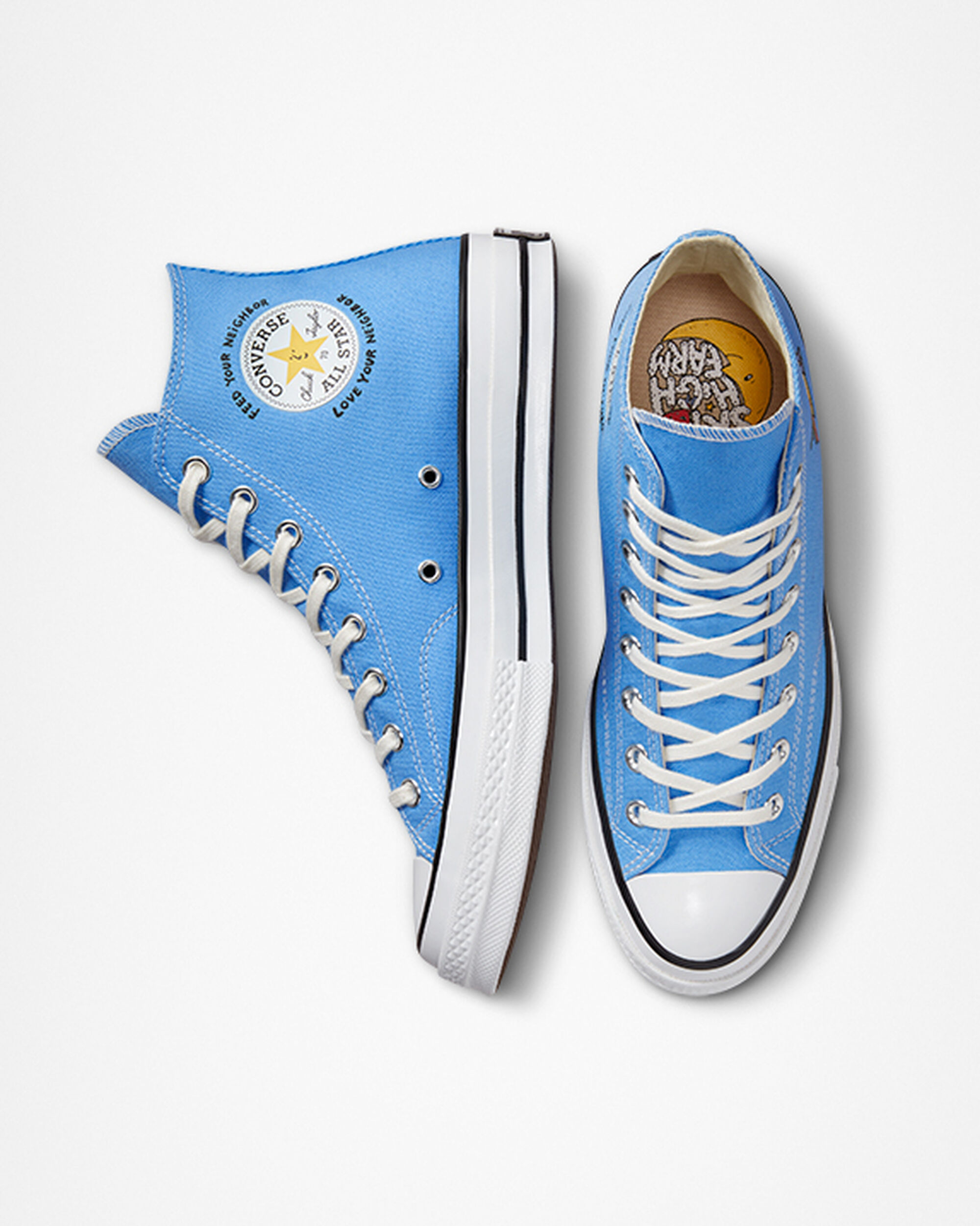 Converse x Sky High Farm Workwear Chuck 70 Női Magasszárú Cipő Kék/Színes/Fehér | HU56297