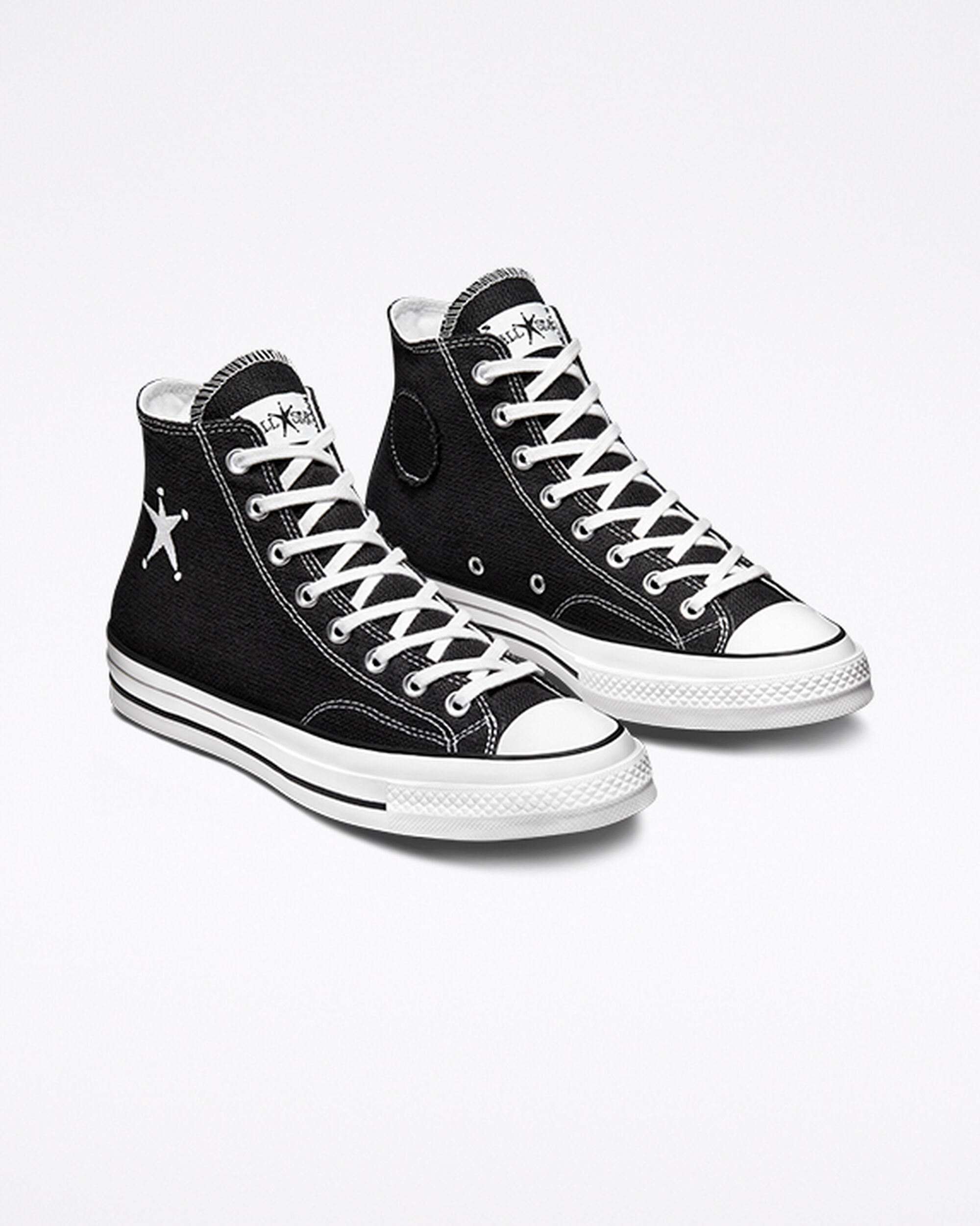 Converse x Stüssy Chuck 70 Férfi Magasszárú Cipő Fekete/Fehér/Fekete | HU45031