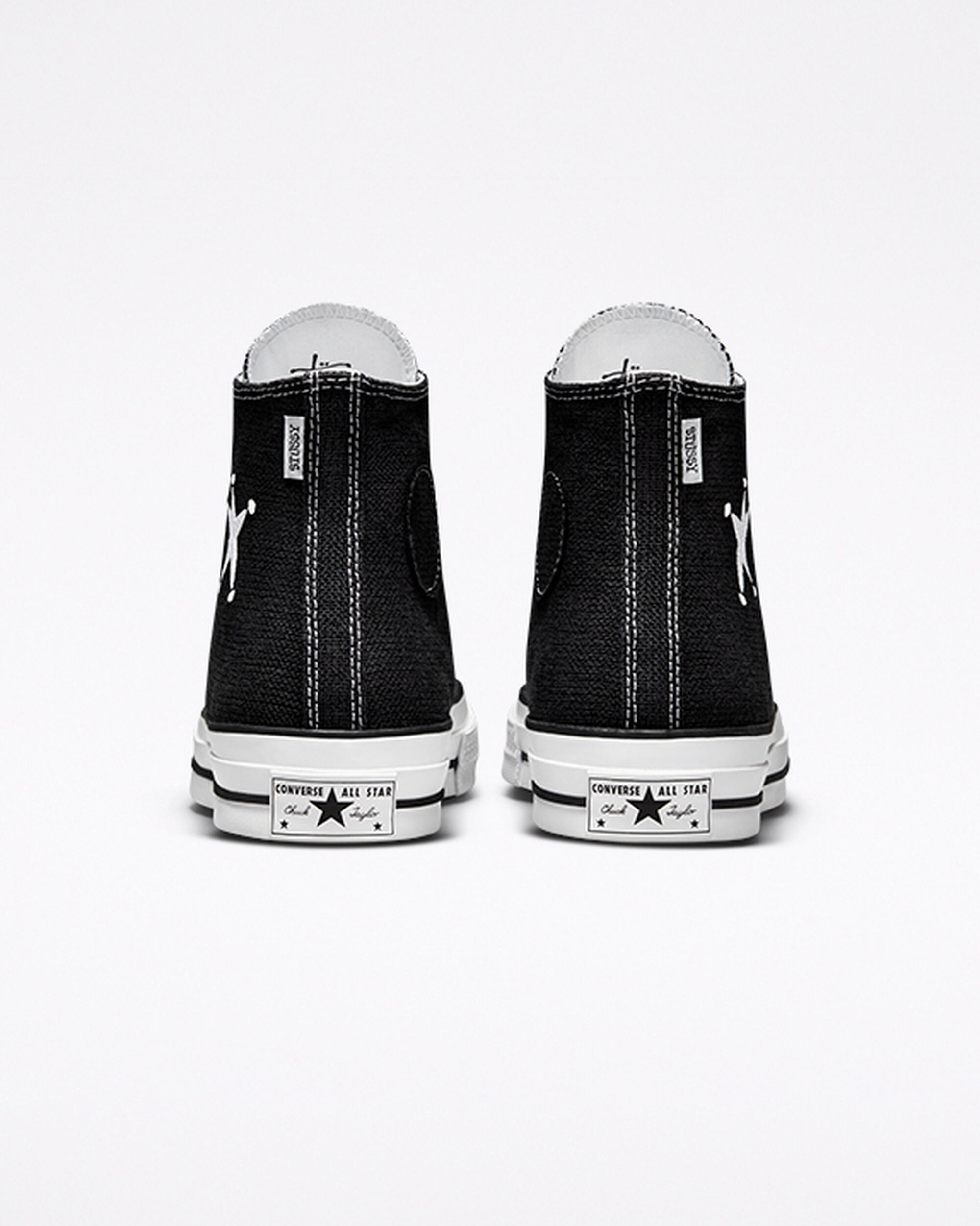 Converse x Stüssy Chuck 70 Férfi Magasszárú Cipő Fekete/Fehér/Fekete | HU45031