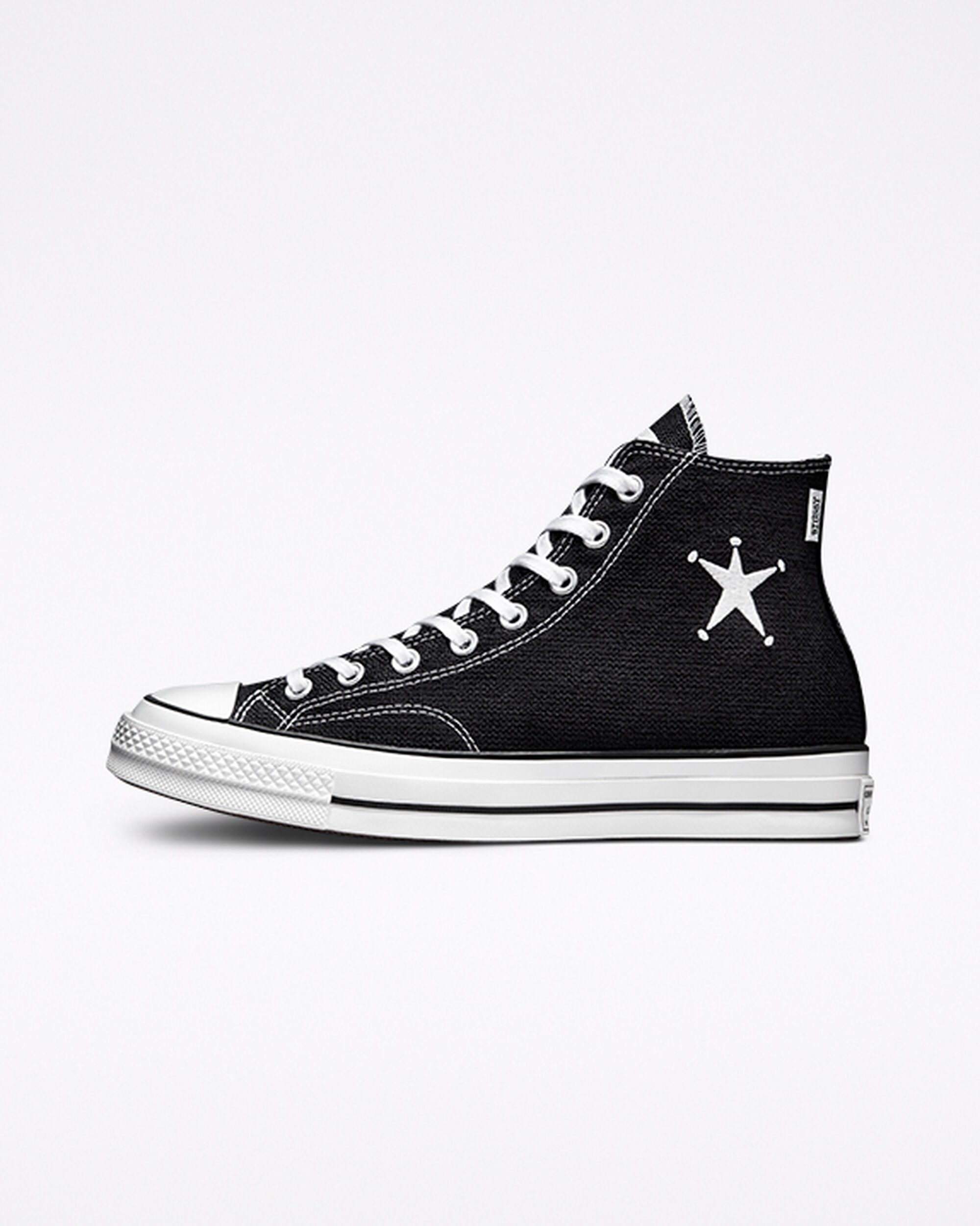 Converse x Stüssy Chuck 70 Női Magasszárú Cipő Fekete/Fehér/Fekete | HU13850